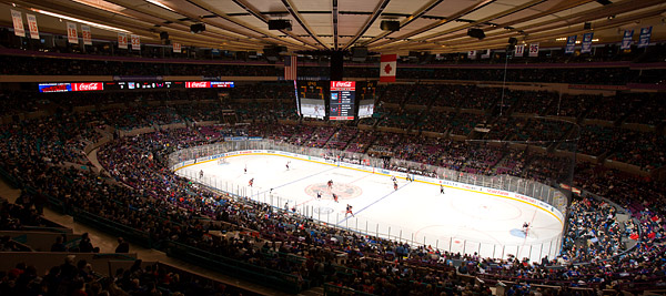 Rangers hockey at Madison Square Garden